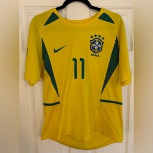 Vintage Nike Brazil Soccer Jersey in Yellow and Blue